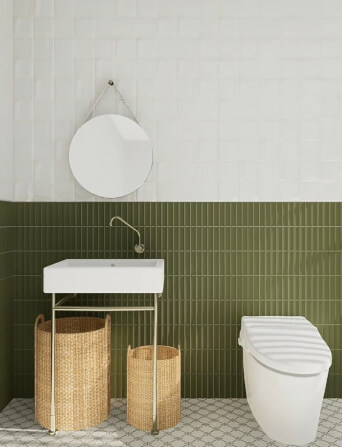 โมเสค TIMELESS TILES รุ่น TIPZY 27.5X29.6 ซม. สีเขียว ผิวด้าน กระเบื้องผนัง_5